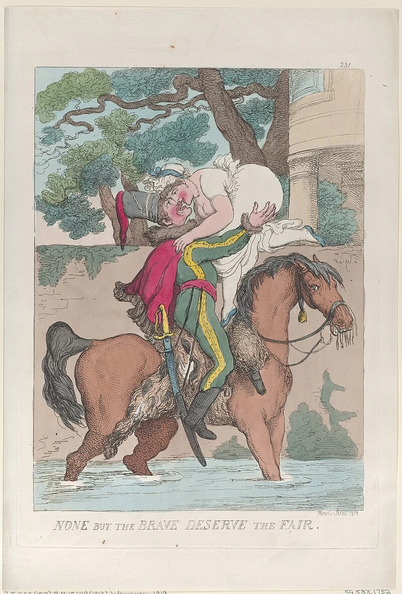 Thomas Rowlandson-126-Nessuno tranne i coraggiosi merita la giustizia